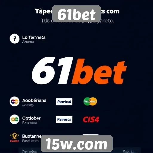 Métodos de pagamento disponíveis no 61bet e suas vantagens