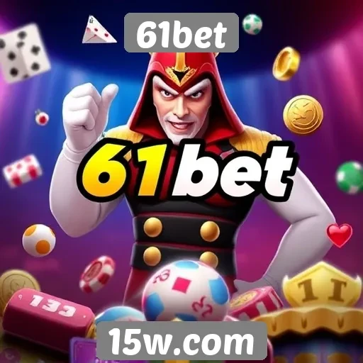 Variedade de jogos disponíveis no 61bet